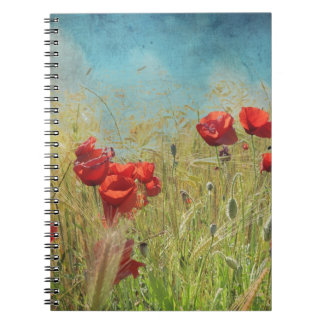 Fantasy poppies notebook
