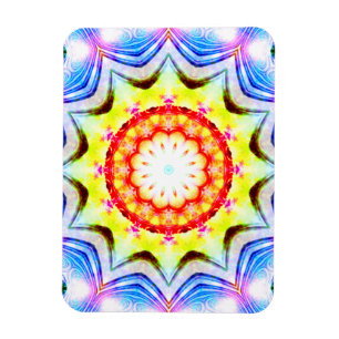 Fantasy Priest Mage Magical Vibrant Mandela Magnet