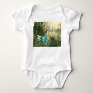 Fantasy Princess: Summer Nature Vintage. Baby Bodysuit