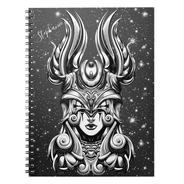 Fantasy Princess Viking Warrior  Notebook (Front)