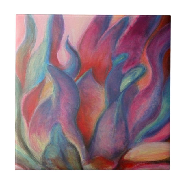 Fantasy Protea Ceramic Tile (Front)