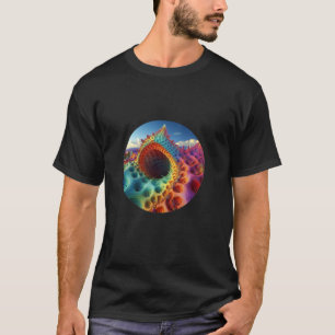 Fantasy Psychedelic Snakehole On A Desolate Planet T-Shirt