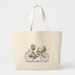 Fantasy push bike large tote bag