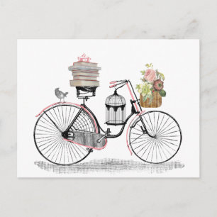 Fantasy push bike postcard