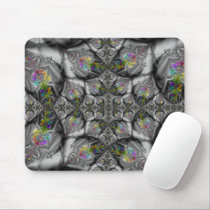 Fantasy Rainbow Fractal Art Mouse Pad
