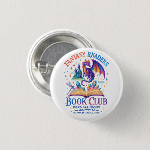 Fantasy Readers Book Club....  3 Cm Round Badge