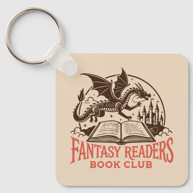 Fantasy readers book club key ring (Front)