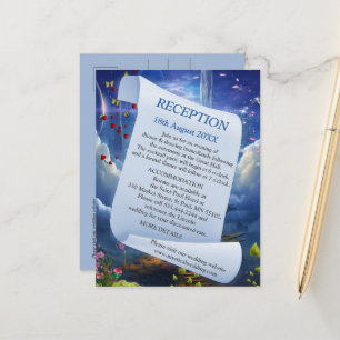 Fantasy Realms of Magic Scenery designs Announcement Postcard