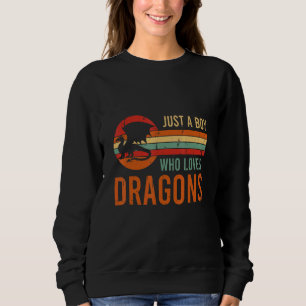 Fantasy Retro Gaming Roleplay Just A Boy Who Loves Sweatshirt