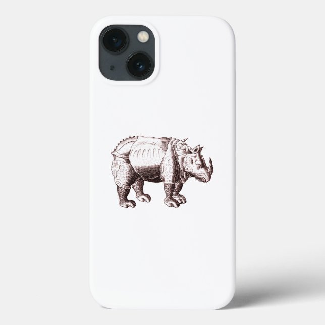 Fantasy Rhino After Albrecht Durer Case-Mate iPhone Case (Back)