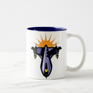 Fantasy Rocket Ship Flight Mug