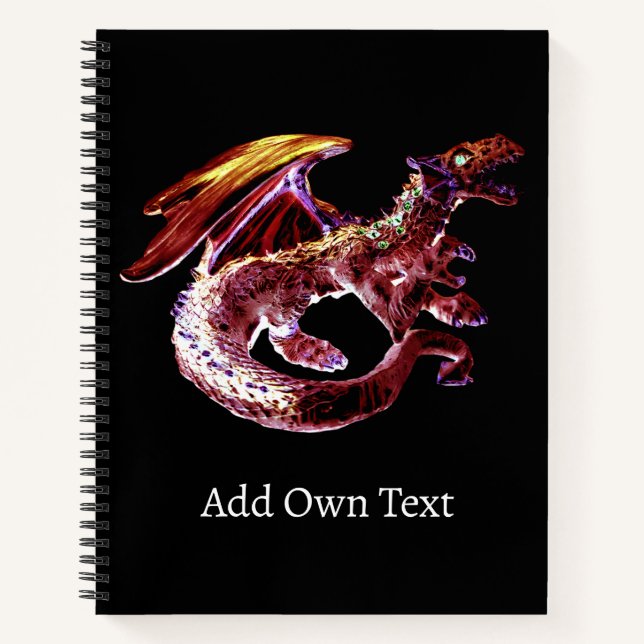 Fantasy Ruby Reds Dragon Notebook (Front)