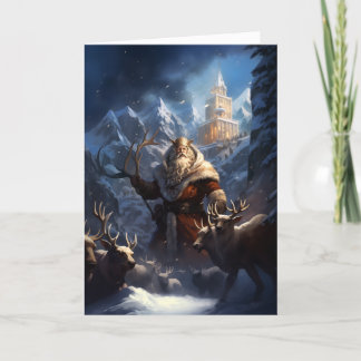 Fantasy Santa Christmas Card
