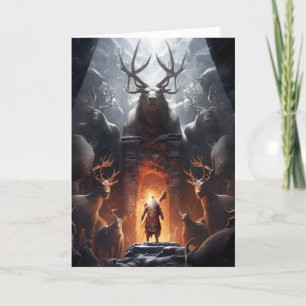 Fantasy Santa Christmas Card