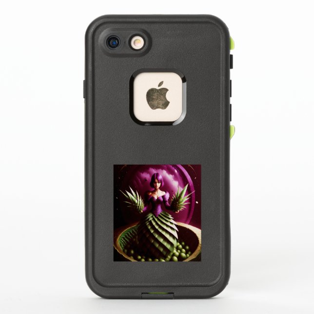 Fantasy Scene With Pineapple Girl LifeProof iPhone Case (Back)