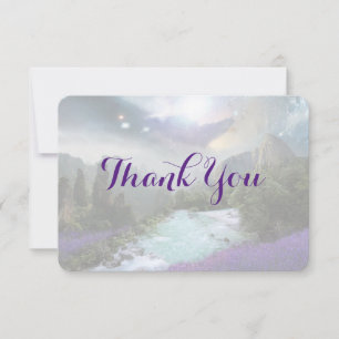 Fantasy Scenic Nature Landscape Thank You Card