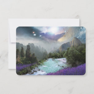 Fantasy Scenic Nature Landscape Thank You Card