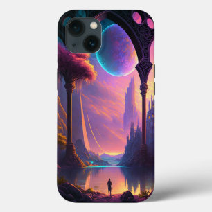 Fantasy Science Fiction Landscape iPhone 13 Case