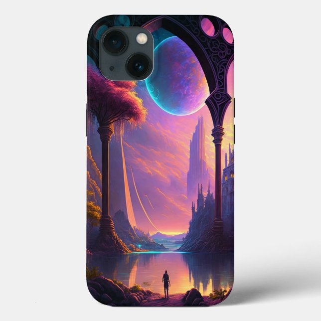Fantasy Science Fiction Landscape Case-Mate iPhone Case (Back)
