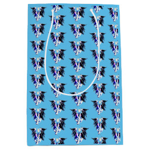 Fantasy Sea Beast Dragon Sky Blue Medium Gift Bag