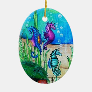 Fantasy Sea Horse Ornament