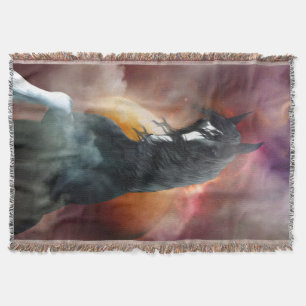 Fantasy Shire Horse Throw Blanket
