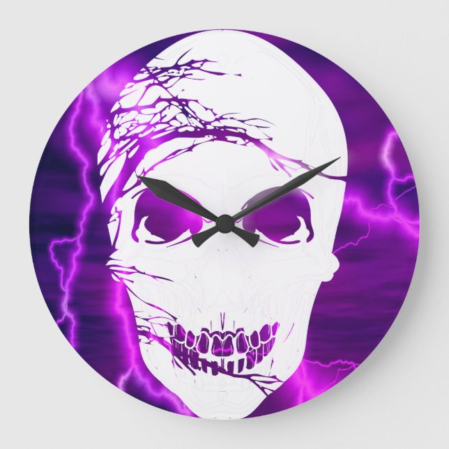 Fantasy Skull #3 Large Clock (Front)