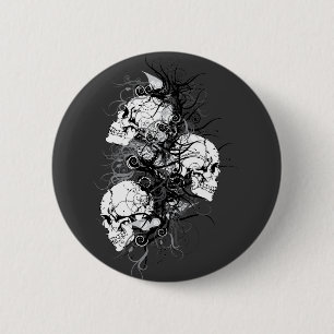 Fantasy Skulls 6 Cm Round Badge