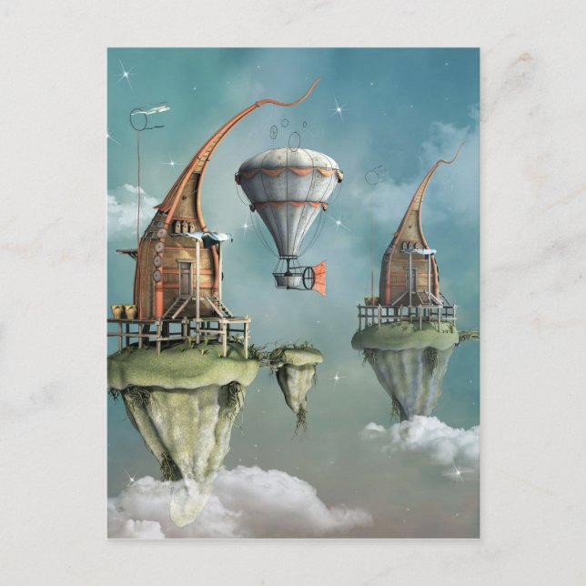 Fantasy sky abode postcard (Front)