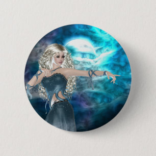 Fantasy Sky Siren 6 Cm Round Badge