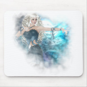 Fantasy Sky Siren Vignette Mouse Pad
