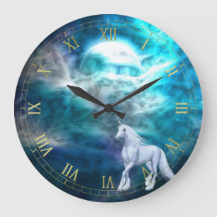 Fantasy Sky  Unicorn Wall Clock