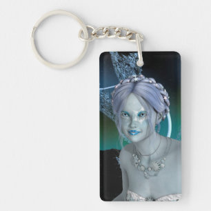 Fantasy Snow Fairy Key Ring