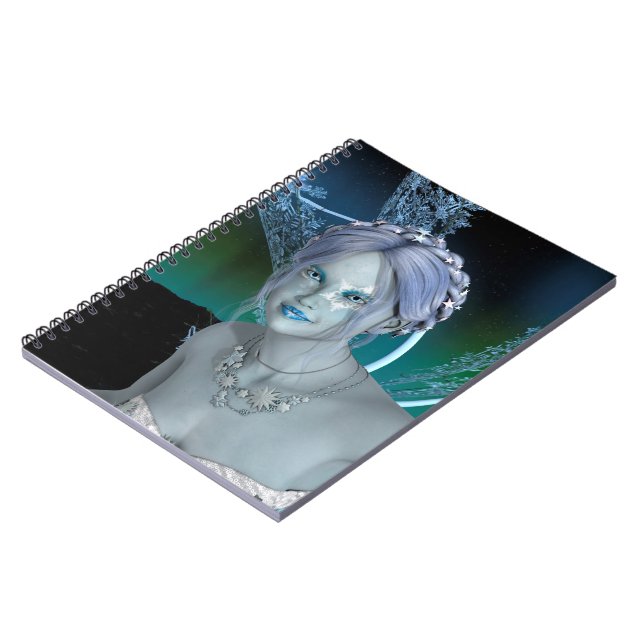 Fantasy Snow Fairy Notebook (Left Side)