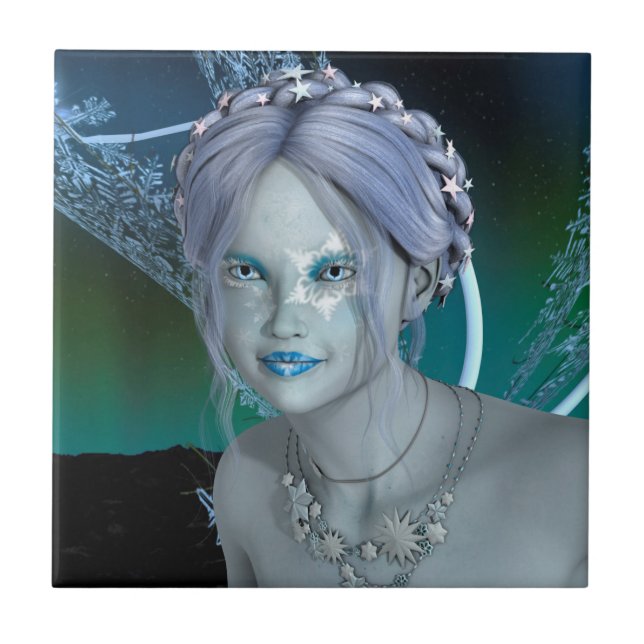Fantasy Snow Fairy Tile (Front)