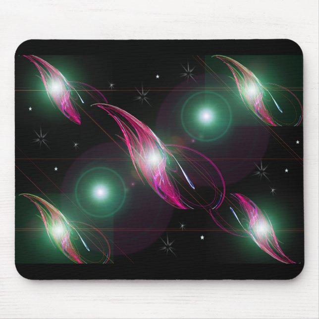 Fantasy Solar System Lighted Mouse Pad (Front)