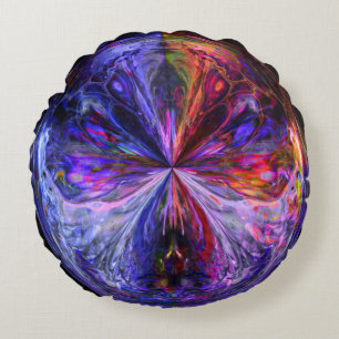 Fantasy Sphere Round Cushion