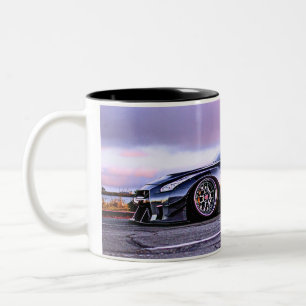 fantasy sports car on black classic coffee mug