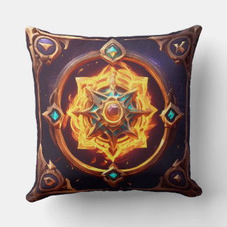 Fantasy Star Emblem Throw Pillow - Unique Home Dec
