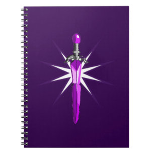 Fantasy Starburst Warrior kids Spiral Notebook