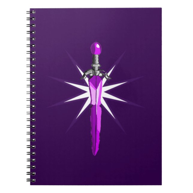   Fantasy Starburst Warrior kids Spiral Notebook (Front)