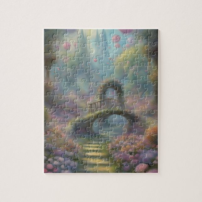 Fantasy Style Monet Garden Jigsaw Puzzle (Vertical)