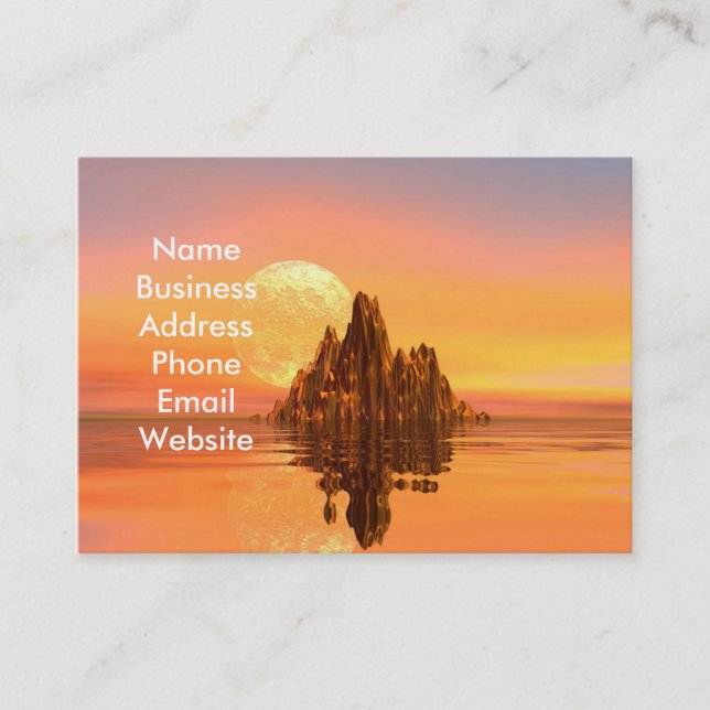 Fantasy Sunset Business Card (Front)
