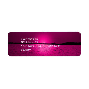 Fantasy Sunset - return address labels