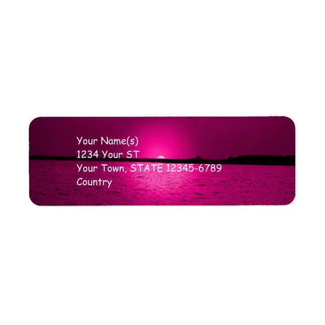 Fantasy Sunset - return address labels (Front)