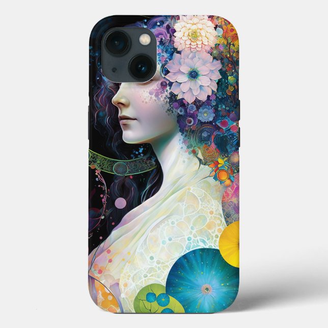 Fantasy Surreal Cosmic Woman Goddess  Case-Mate iPhone Case (Back)