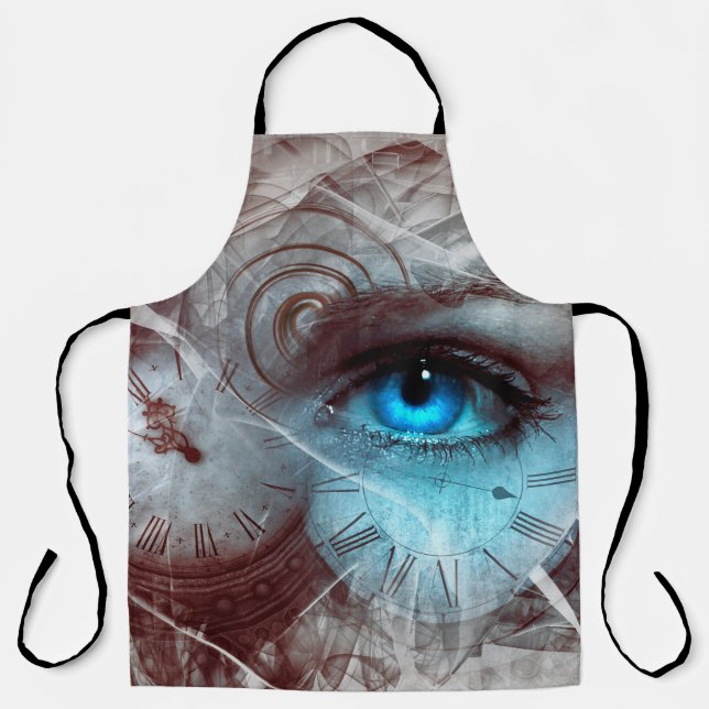 Fantasy surreal eye time clock apron (Front)