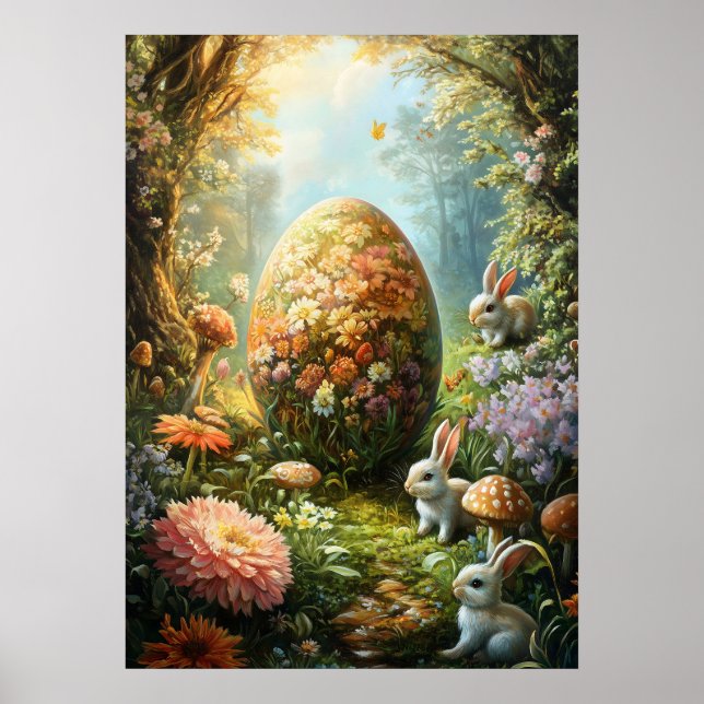 Fantasy Surreal Magic Egg Easter Poster (Front)