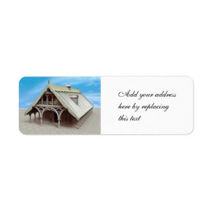 Fantasy Temple Return Address Label