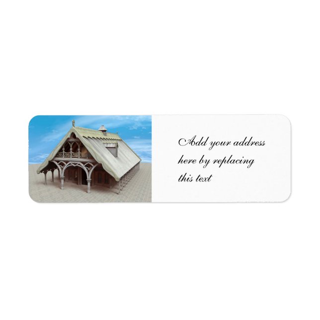 Fantasy Temple Return Address Label (Front)